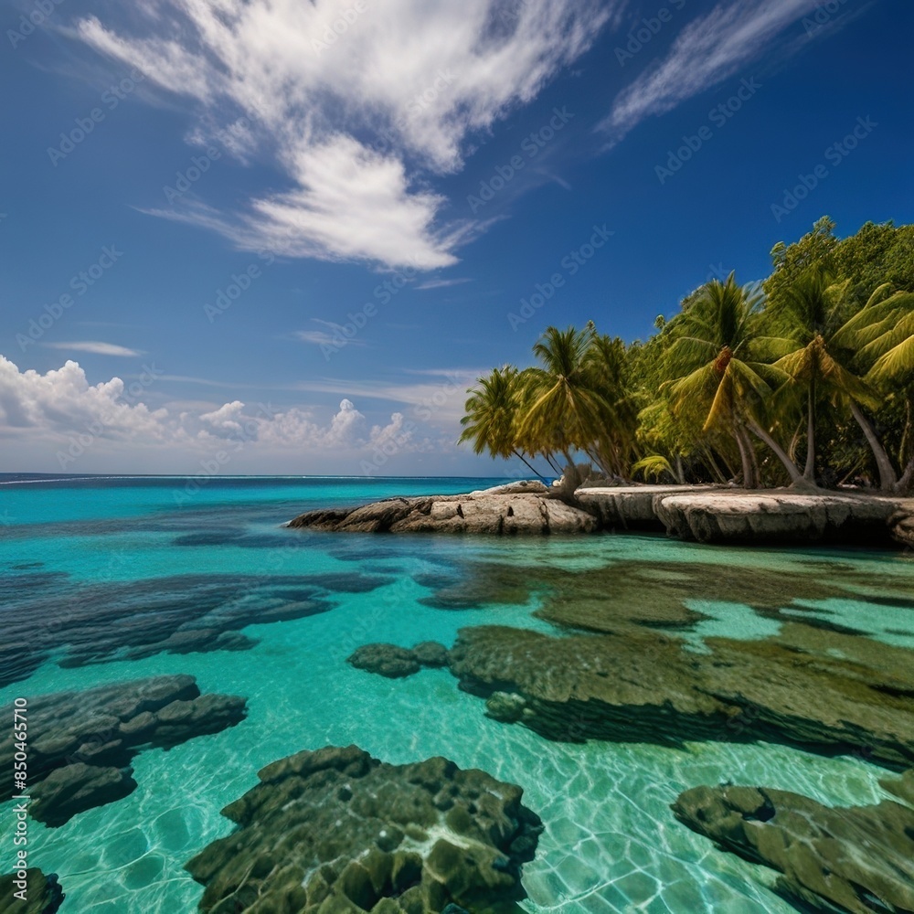 Fototapeta premium turtle beach landscape