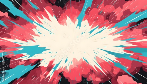 comic background featuring a thunder flash, Comic abstract pop art background featuring a thunder, comic background featuring a thunder flash