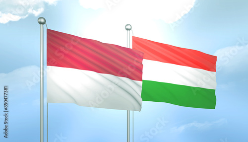 Indonesia and Hungary Flag Together A Concept of Relations Free Download Indonesia and Hungary Flag Together A Concept of Relations - GFXLoad