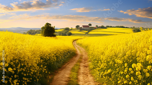 field of yellow flowers