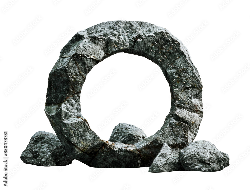 Stone circle frame for ancient concept on transparent background. Rock wheel, portal. Stone circle frame for ancient concept on transparent background. Rock wheel, portal.
