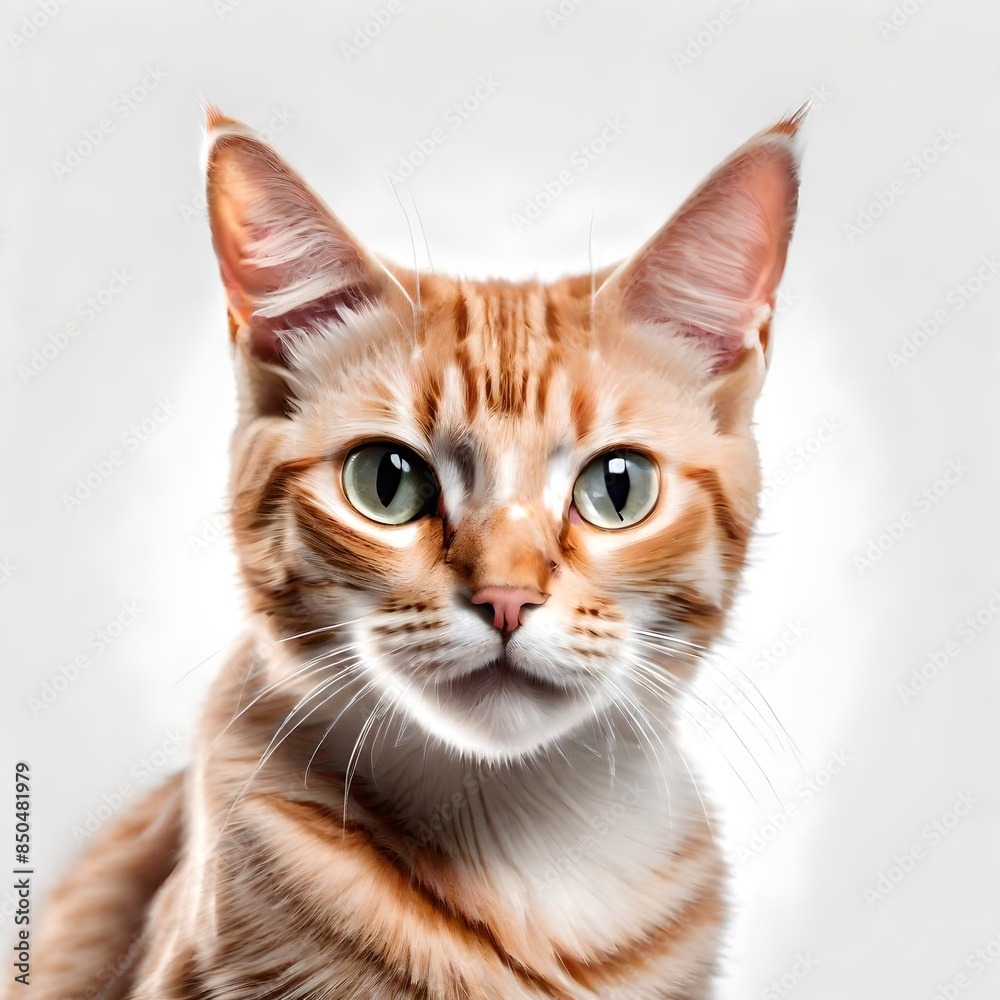 Cat on a white transparent background Cat on a white transparent background