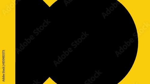 animation text thank you for watching yellow and orange mix color on black background 4k video