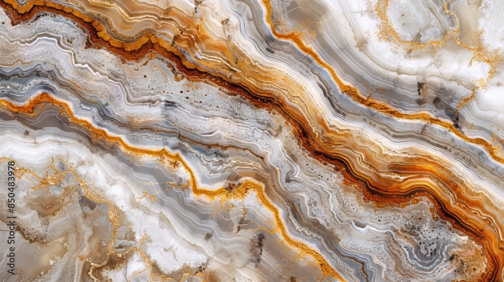 Wavy Brown And Grey Marble Texture Wavy Brown And Grey Marble Texture