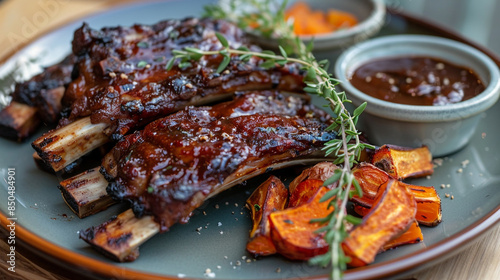 roasted lamb chops with vegetables