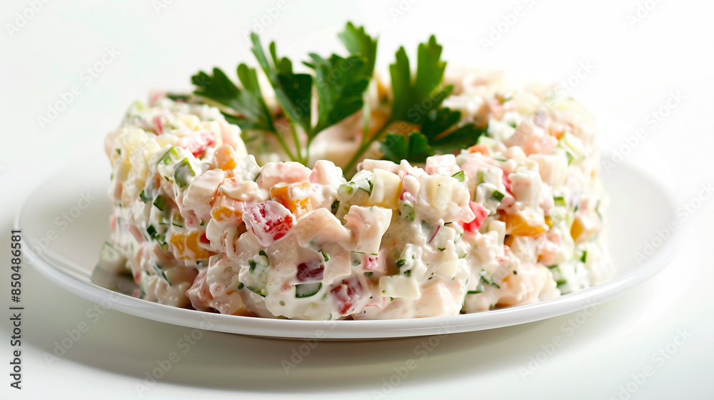 Russian salad photography Russian salad photography