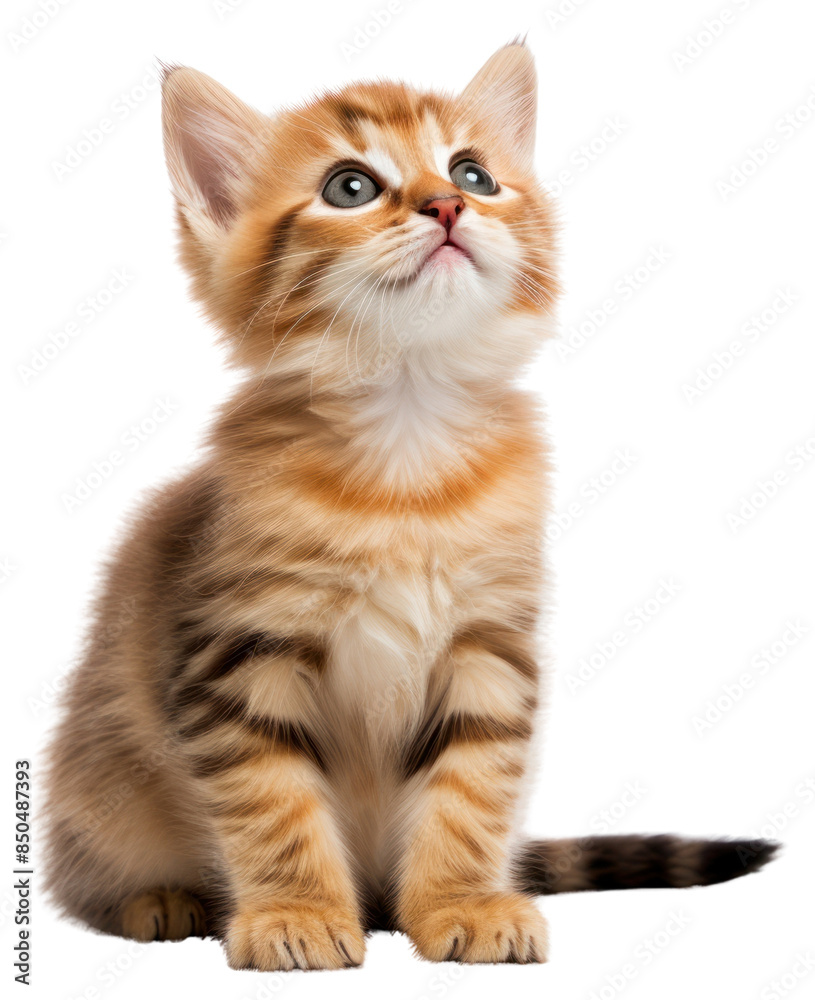 PNG Cute kitten portrait mammal animal.