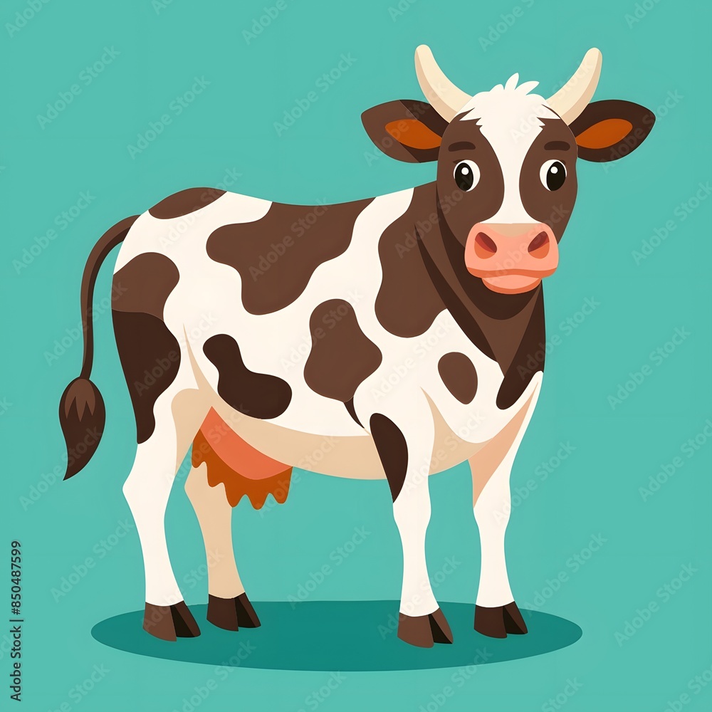 cow with a flower cow with a flower