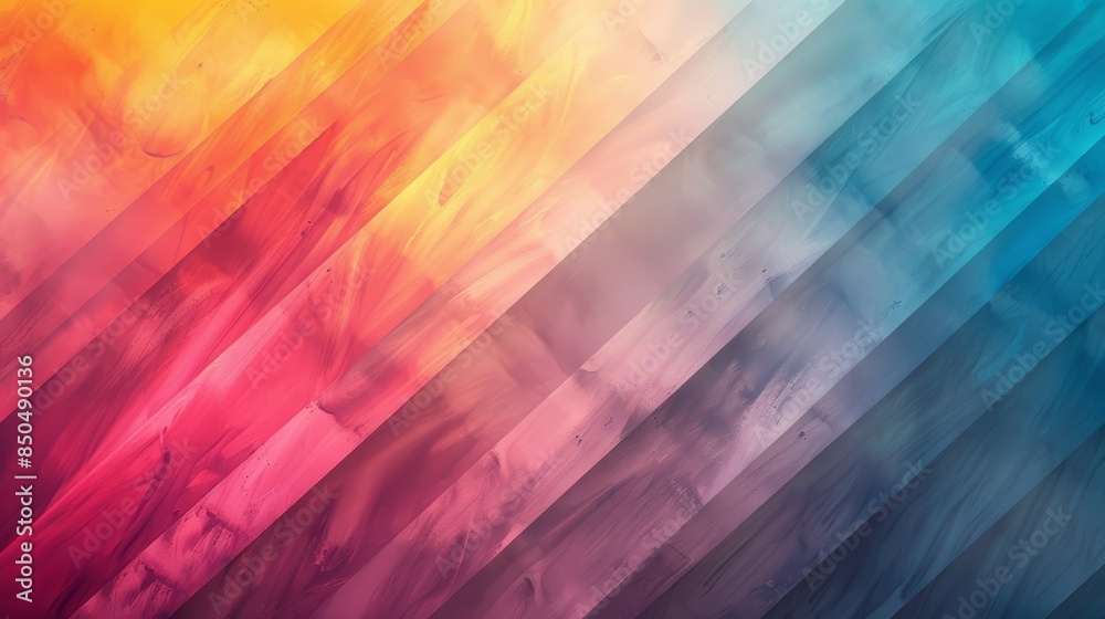 Abstract colorful background with diagonal lines and vibrant hues of blue, red, orange, and yellow. Abstract colorful background with diagonal lines and vibrant hues of blue, red, orange, and yellow.