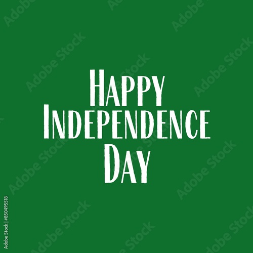 Happy Independence Day Typography Text Art Design, Pakistan Independence Day, 14th August.