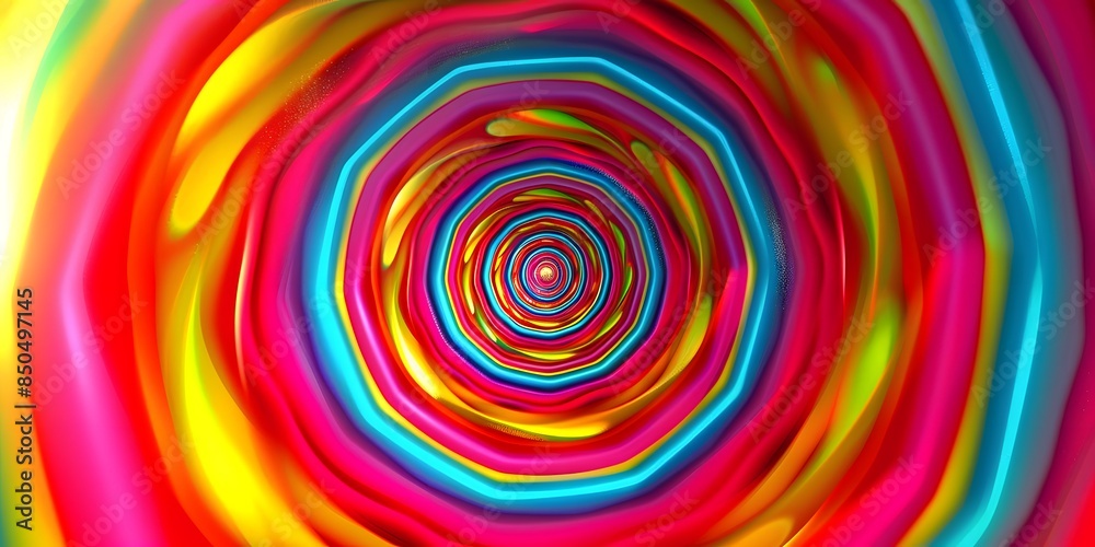Spherical rainbow color endless background Spherical rainbow color endless background