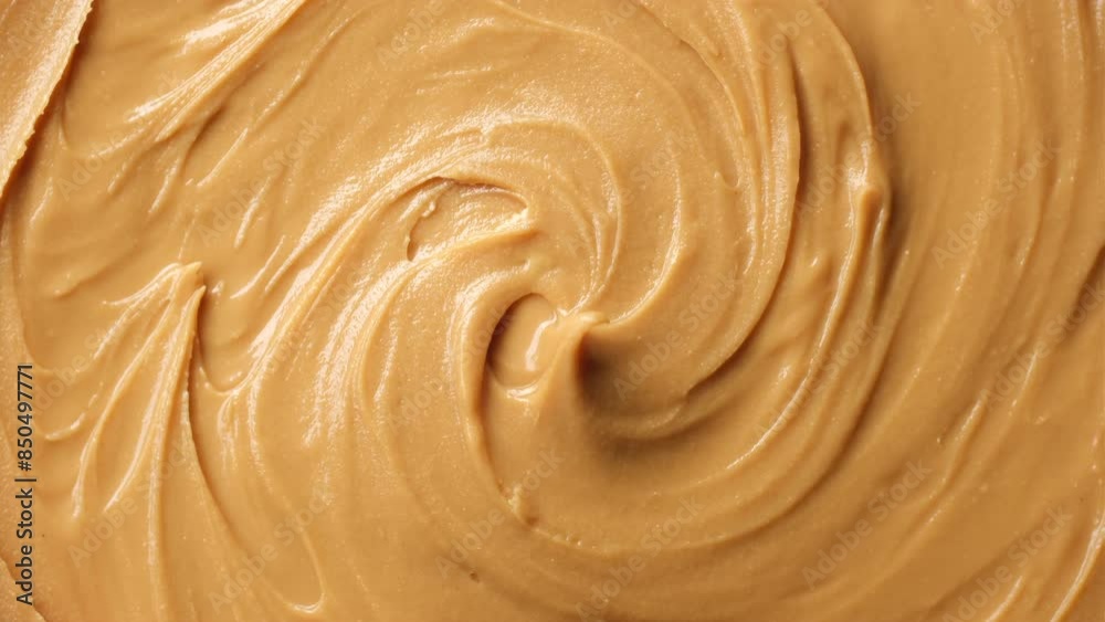 Classic peanut butter top view, rotate