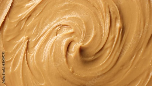 Classic peanut butter top view, rotate