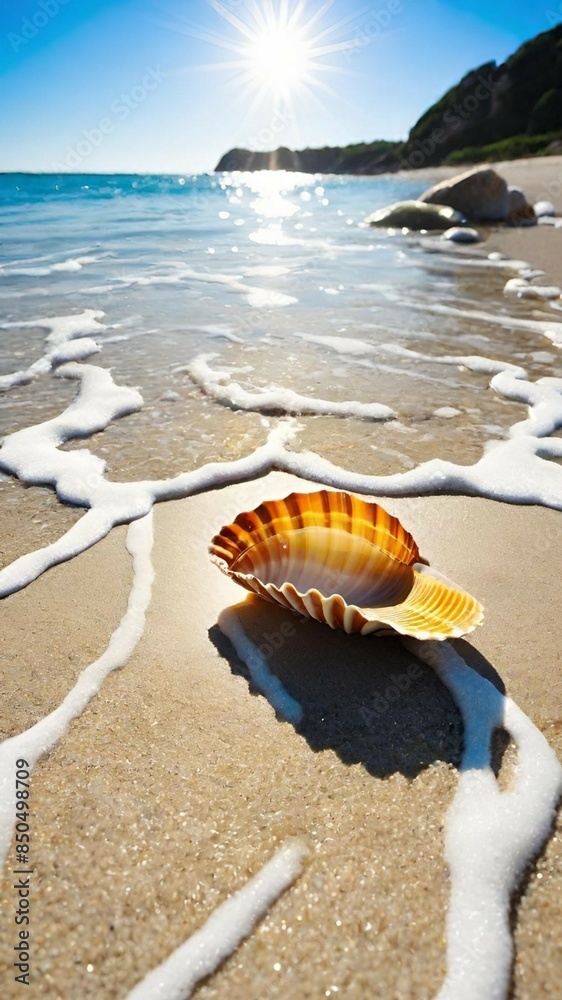 Obraz premium Seashell on beach