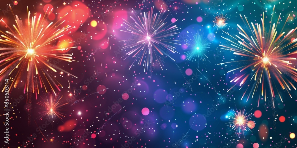 Abstract Blurred Lights Background With Blue, Pink, And Orange Bokeh Abstract Blurred Lights Background With Blue, Pink, And Orange Bokeh