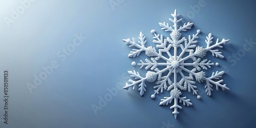 rendering of a white snowflake on a background, snow, winter, Christmas, holiday, frozen, ice, intricate, delicate, seasonal