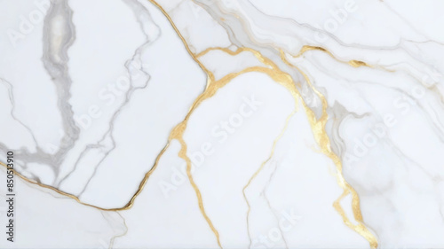 Luxurious white Carrara statuaries marble texture background. Calacatta glossy marble with golden streaks. Luxury White Gold Marble texture background vector. Panoramic Marbling texture design.