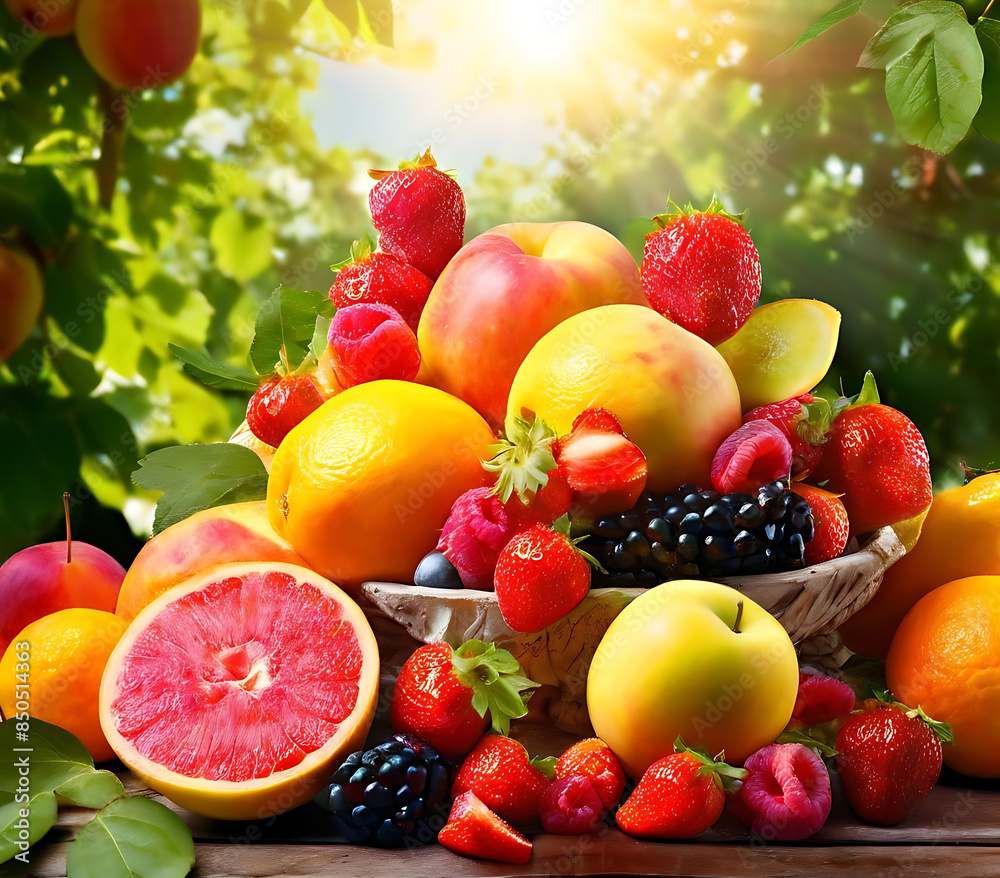 fruits on a plate fruits on a plate