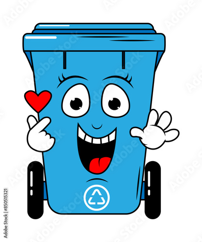 Garbage Bin Cartoon