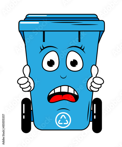 Garbage Bin Cartoon