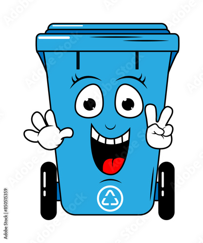 Garbage Bin Cartoon