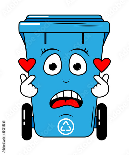 Garbage Bin Cartoon