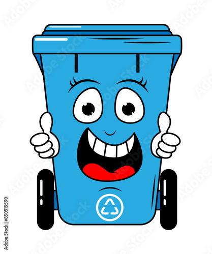 Garbage Bin Cartoon