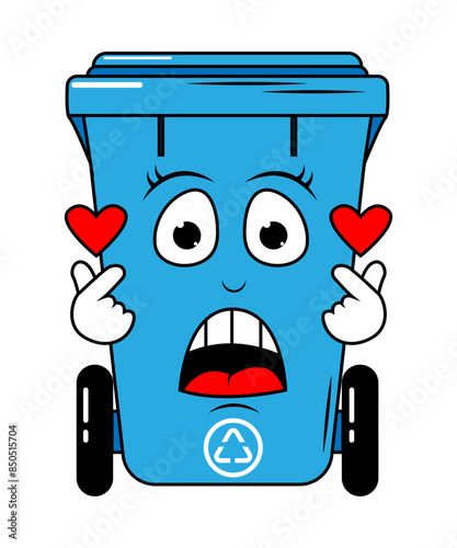 Garbage Bin Cartoon