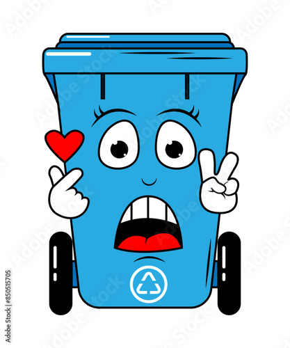 Garbage Bin Cartoon