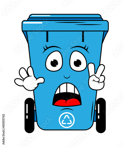 Garbage Bin Cartoon