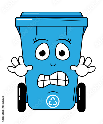 Garbage Bin Cartoon