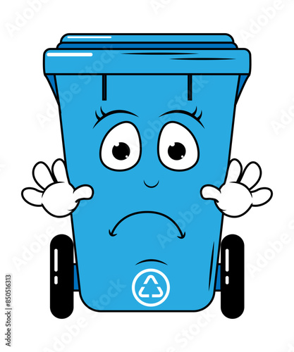 Garbage Bin Cartoon