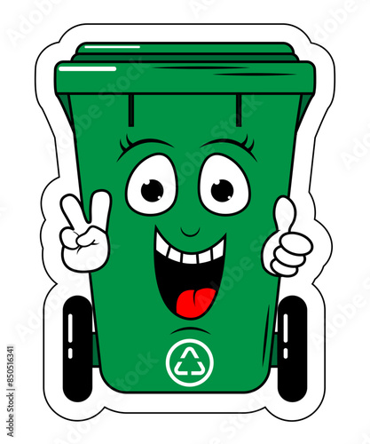 Garbage Bin Cartoon