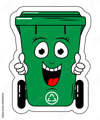 Garbage Bin Cartoon