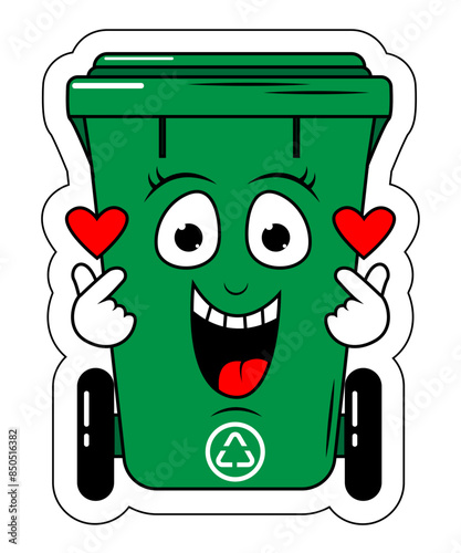 Garbage Bin Cartoon