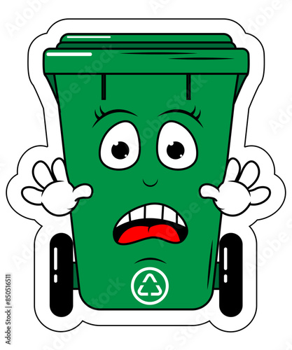 Garbage Bin Cartoon