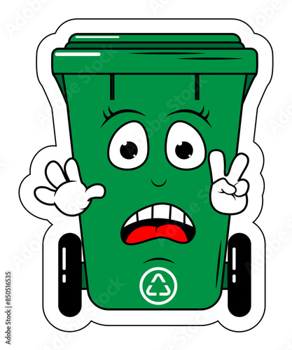 Garbage Bin Cartoon