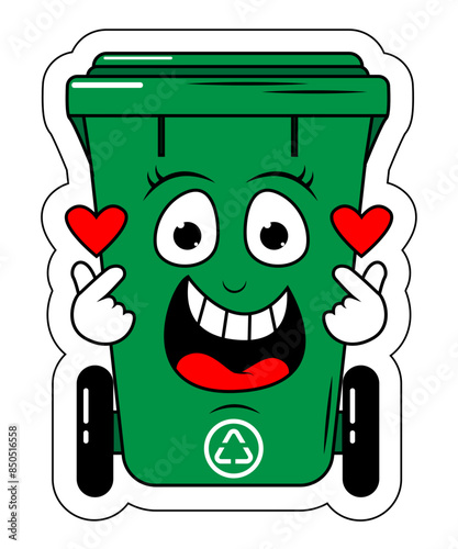 Garbage Bin Cartoon