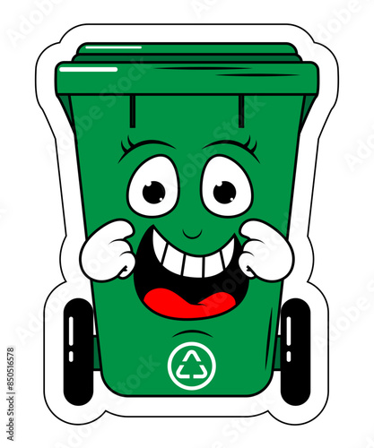 Garbage Bin Cartoon