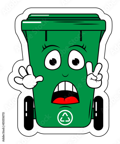 Garbage Bin Cartoon