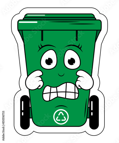 Garbage Bin Cartoon