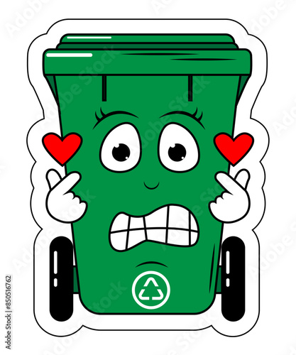 Garbage Bin Cartoon
