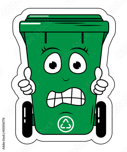 Garbage Bin Cartoon