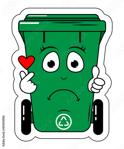 Garbage Bin Cartoon