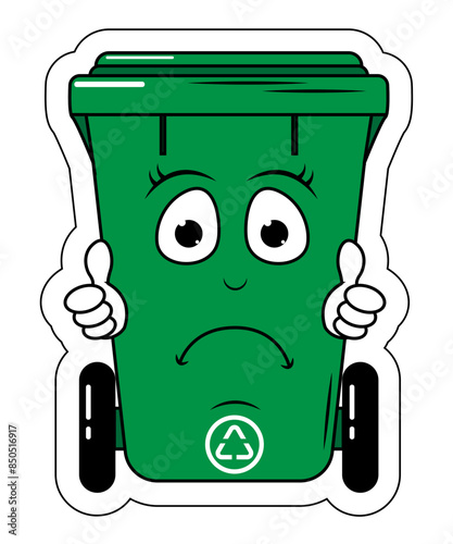 Garbage Bin Cartoon