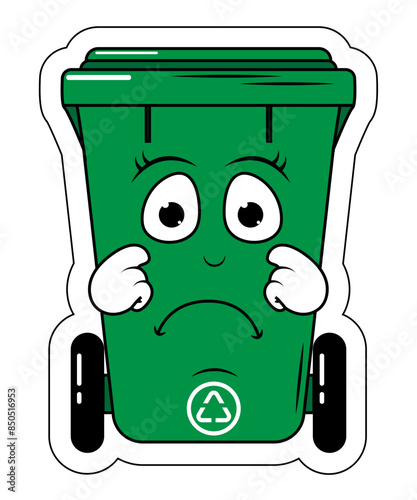 Garbage Bin Cartoon