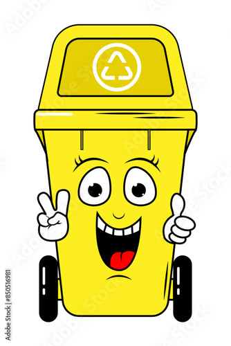 Garbage Bin Cartoon