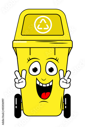 Garbage Bin Cartoon