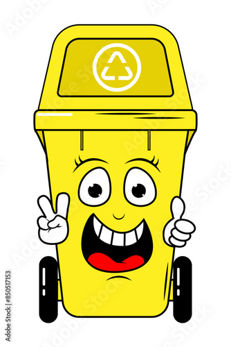 Garbage Bin Cartoon