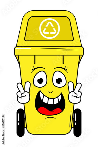 Garbage Bin Cartoon